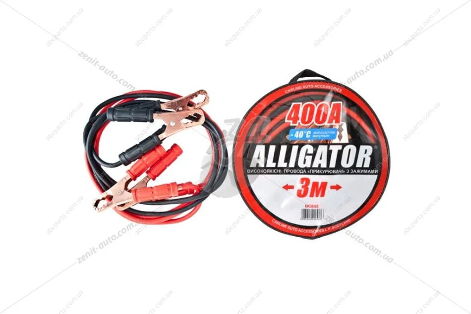 Провід прикурювача 400А 3м (в сумке) ALLIGATOR BC643 (фото 1)