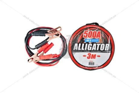 Провід прикурювача 500А 3м (в сумке) ALLIGATOR BC651