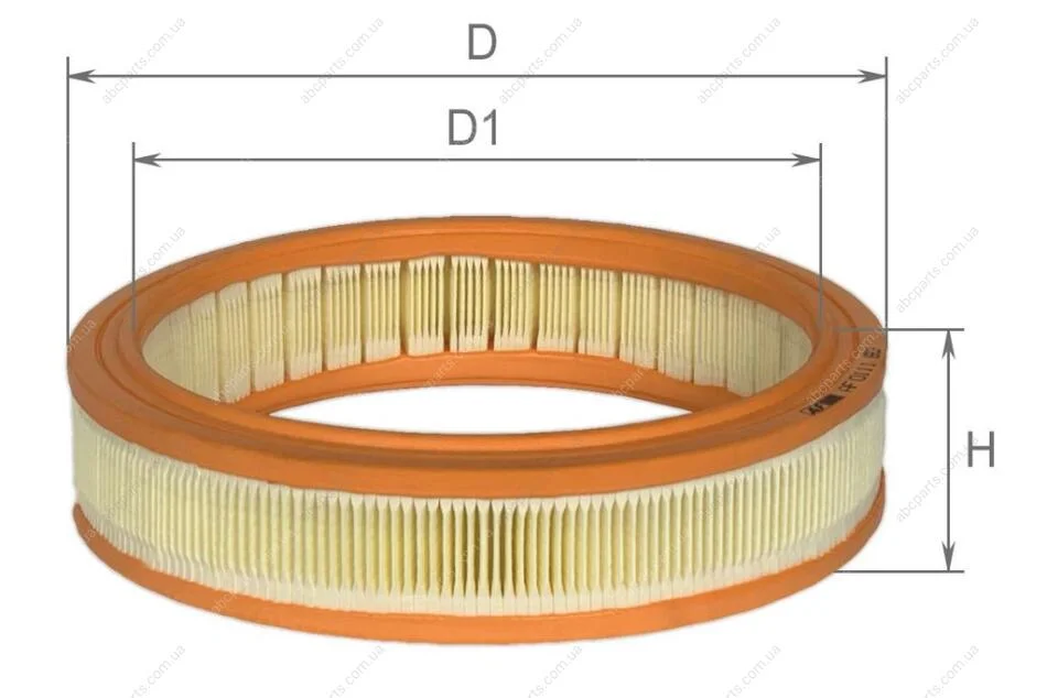 Фільтр повітряний Fiat Doblo 1,2L 00-, Punto 1,2L 99-09, Lancia Y 1,2L 96-99 Альфа ALPHA FILTER AF0111 (фото 1)