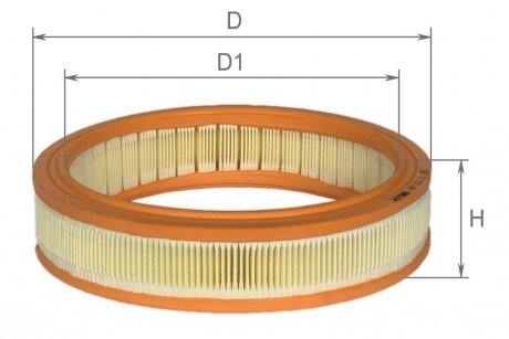 Фильтр воздушный Fiat Doblo 1,2L 00-, Punto 1,2L 99-09, Lancia Y 1,2L 96-99 Альфа ALPHA FILTER AF0111