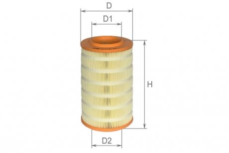 Фильтр воздушный Peugeot Boxer I 94-02, II 02-06 / Citroen Jumper I 94-02, Jumper II 02-06 / Fiat Ducato 2002 244 Альфа ALPHA FILTER AF0126