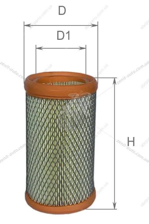 Фільтр повітряний NISSAN Kubistar; RENAULT Clio I, Clio II / Campus / Symbol, Kangoo / Express / Rapid, Twingo I, Twingo II Альфа ALPHA FILTER AF0210 (фото 1)