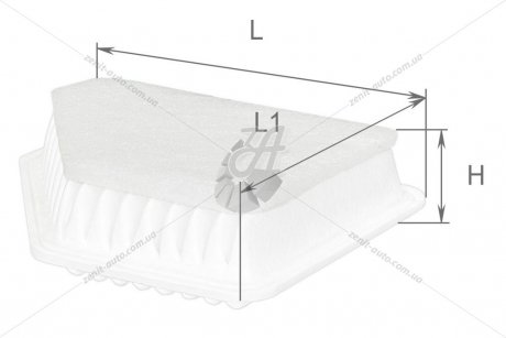 Фильтр воздушный TOYOTA Auris I, II, Avensis III, Corolla X, XI, Verso Альфа ALPHA FILTER AF1008