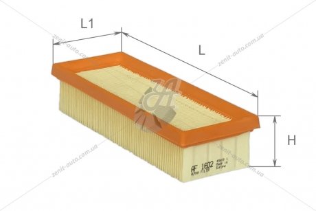 Фильтр воздушный 1102 /1103 (инж. коробка) Альфа ALPHA FILTER AF-1602