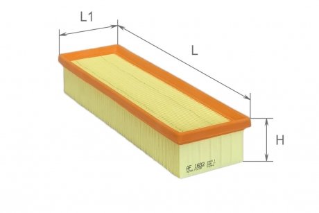 Фильтр воздушный Citroen Berlingo 1,6i 05-10 / Peugeot Partner 1,6i 96-15 Альфа ALPHA FILTER AF1632