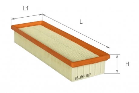 Фильтр воздушный Renault Espace III 2,0L 96-02, Laguna I 1,8-2,0L 93-01 Альфа ALPHA FILTER AF1641
