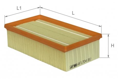 Фильтр воздушный Renault Espace 3,0L 96-02, Laguna 3,0L 93-01, Safrane 2,9L 92-00 Альфа ALPHA FILTER AF1704