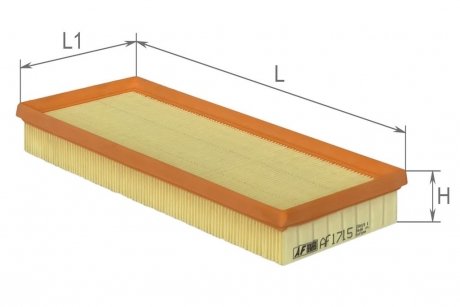 Фільтр повітряний Fiat Punto II 1,2L 99-, Lancia 1,2L 96-03 Альфа ALPHA FILTER AF1715