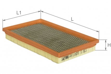 Фильтр воздушный (с сеткой)Mazda MX-5 1,6-1,8 90-, 323 1,3-1,9L 89-94 Альфа ALPHA FILTER AF1809s