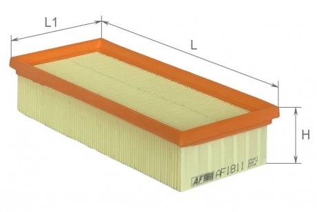 Фильтр воздушный Honda Accord 2,0 96-98, Civic 2,0L 94-01 / Land Rover Freelander 1,8-2,0L 98-06 Альфа ALPHA FILTER AF1811