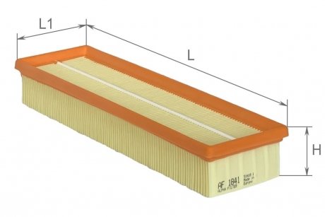 Фильтр воздушный Renault Logan 1,6L 04-, Sandero 1,4-1,6L 08-, Dokker 1,6L 12- / Dacia Альфа ALPHA FILTER AF1841