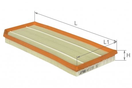 Фильтр воздушный VW 2,0L Golf 04-09, Jetta 05-10, Passat 05-10 / Seat 2,0L Altea 06-09, Leon 05-09, Toledo 06-09 / Skoda Octavia 2,0L 05-13 / Audi A3 ALPHA FILTER AF1891