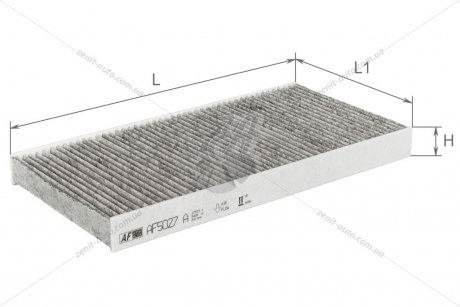 Фильтр салона (с акт углем) OPEL Corsa Mk, Vectra C Альфа ALPHA FILTER AF5027a