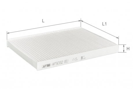 Фильтр салона Skoda Octavia 96-10, VW Bora 98-05, Polo 94-01 / Audi A3 96-03 Альфа ALPHA FILTER AF5032