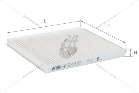 Фільтр салону Авео T200/250/255 Альфа ALPHA FILTER AF5049