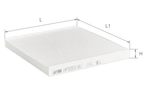 Фільтр салону Peugeot Boxer 2,2-3,0L 06- / Citroen Jumper 2,2-3,0L 06- / Fiat Ducato 2,2-3,0L 06- Альфа ALPHA FILTER AF5053