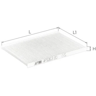 Фільтр салону Chery A13 08-, Tiggo 2, Zaz Forza (AF5063) Альфа ALPHA FILTER 'AF5063