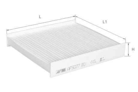 Фильтр салона Renault Logan(13-), Clio (12-), Sandero (12-), Duster (18-), Captur (13-) Альфа ALPHA FILTER AF5077