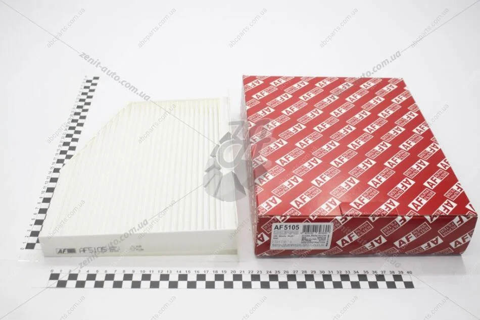 Фільтр салону VW Caddy (07-), Golf (03-), Jette (05-), Passat (10-)/Skoda Octavia (04-13), Superb (08-) Альфа ALPHA FILTER AF5105 (фото 1)