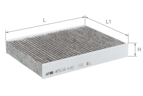Фильтр салона (с акт углем)Renault Trafic 1,6Dci 14-, Scenic 1,2-2,0L/1,5-2,0Dci 09- Альфа ALPHA FILTER AF5116a