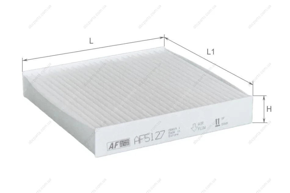 Фільтр салону Honda Jazz 1,2-1,5L 02-, City 1,5L 00-03 Альфа ALPHA FILTER AF5127 (фото 1)