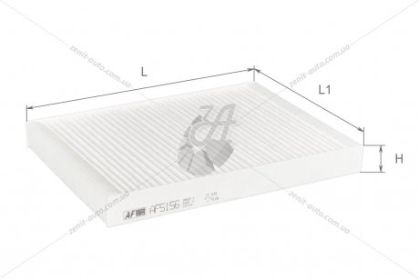Фільтр салону Peugeot 407 1,6-3,0L 04- / Citroen C5 1,6-3,0L 08-, C6 2,2-3,0L 05- Альфа ALPHA FILTER AF5156