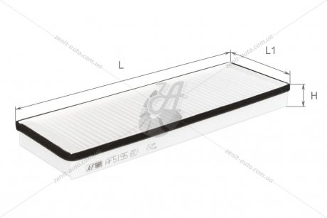 Фильтр салона Peugeot 306 1,1-2,0L/1,8-1,9D 93-02 Альфа ALPHA FILTER AF5195