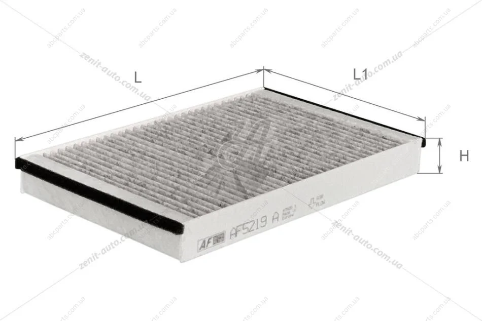 Фільтр салону (з акт вугіллям) TESLA S Альфа ALPHA FILTER AF5219a (фото 1)