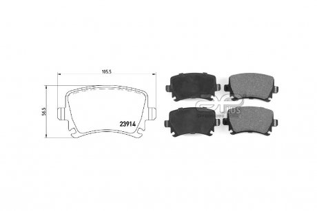 Колодки тормозные задн SKODA OCTAVIA III Combi (5E5,5E6) (11/12-) APPLUS 71159BCAP