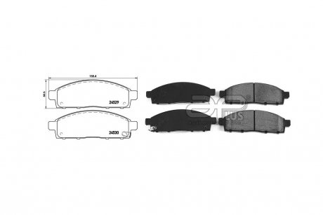 Колодки тормозные перед MITSUBISHI L 200 / TRITON (KA_T, KB_T) (01/04-12/15) APPLUS 71173BAAP