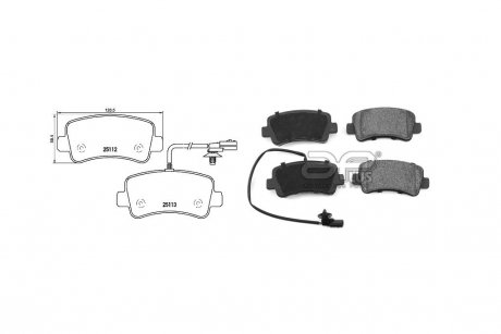 Колодки тормозные задн RENAULT MASTER (10-), OPEL MOVANO (10-), NISSAN NV400 (X62, X62B) (11-) APPLUS 71188BAAP