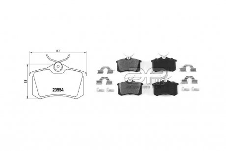 Колодки тормозные задн RENAULT MEGANE IV Grandtour (K9A/M/N_) (04/16-) APPLUS 71211BDAP