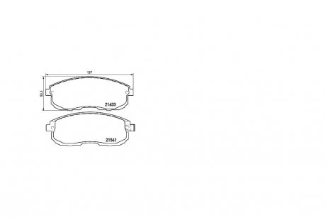 Колодка гальмiвна перед SUZUKI SX4 (EY, GY) (06/06-) APPLUS 71218BAAP