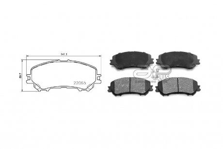 Колодки тормозные перед RENAULT KADJAR (HA_, HL_) (06/15-) APPLUS 71228BAAP