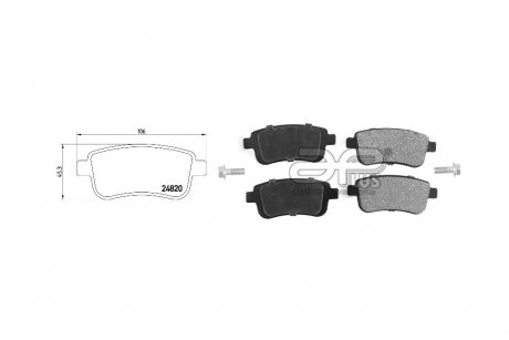 Колодка гальмiвна задн RENAULT SCENIC III (JZ0/1_) (02/09-) APPLUS 71259BAAP