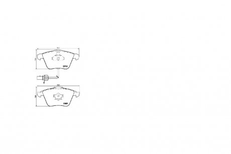 Колодка гальмiвна перед AUDI A6 (4F2, C6) (04/04-06/11) APPLUS 71312BAAP