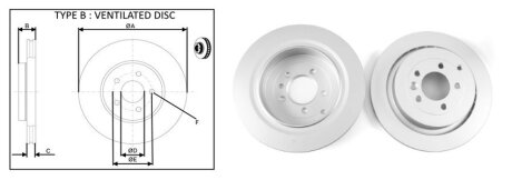 Диск тормозной задний (кратно 2) Land Rover Range Rover Sport I (L320) (02/05-03/13) APPLUS '61434AP