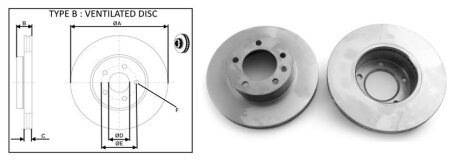 Диск тормозной передний (кратно 2) Renault Master/Opel Movano A/Nissan Interstar (98-,06-) APPLUS '61469AP