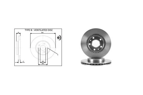 Диск тормозной передний (кратно 2) Renault Duster, Megane IV, Kaptur/Nissan Terrano (10-, 16-) APPLUS 61588AP