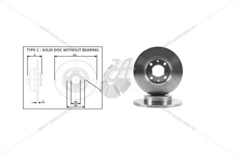 Диск тормозной задний (кратно 2) Ford USA Explorer, Edge 3.5 (06-) APPLUS 61668AP