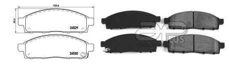 Колодки гальмiвнi передні Mitsubishi L200 / Triton (KA_T, KB_T)/ Hunter (11/05-12/17) APPLUS '71173AAP