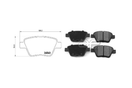 Колодки гальмiвні задн VW Touran (1T3) (05/10-05/15) APPLUS '71176AAP