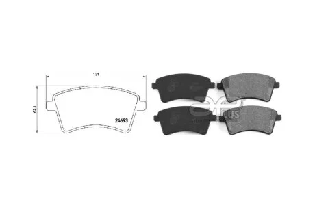 Колодка гальмiвна перед RENAULT KANGOO Express (FW0/1_) (02/08-) APPLUS 71180BBAP
