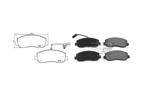 Колодка гальмiвна перед RENAULT MASTER (10-), OPEL MOVANO (10-), NISSAN NV400 (X62, X62B) (11-) APPLUS 71190BAAP