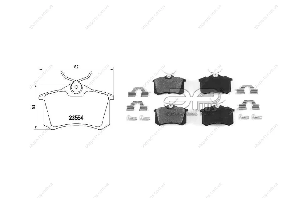 Колодка гальмiвна задн RENAULT MEGANE IV Grandtour (K9A/M/N_) (04/16-) APPLUS 71211BDAP (фото 1)
