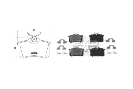 Колодка гальмiвна задн RENAULT MEGANE IV Grandtour (K9A/M/N_) (04/16-) APPLUS 71211BDAP