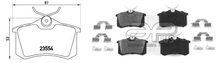 Колодки гальмiвнi задні Audi A8, TT/Skoda Octavia/VW Bora, Golf IV/Seat Leon, Toledo (94-13) APPLUS '71211DAP