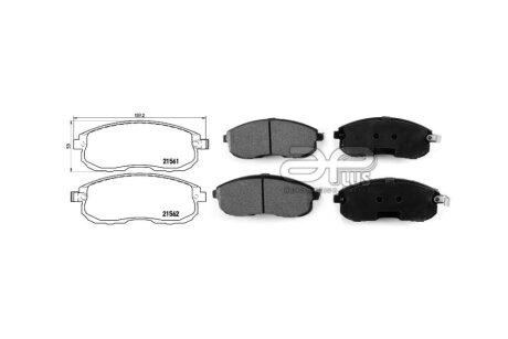 Колодки тормозные передние Nissan Juke (F15) (06/10-) APPLUS '71219AAP