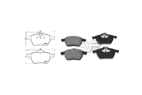 Колодки гальмiвнi передні Opel Vectra B Estate (J96) (11/96-07/03) (71222AAP) APPLUS '71222AAP