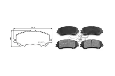 Колодки гальмiвні передні Nissan Rogue, Qashqai, X-Trail (T32) /Renault Kadjar, Koleos (07-,13-) APPLUS 71228BAAP